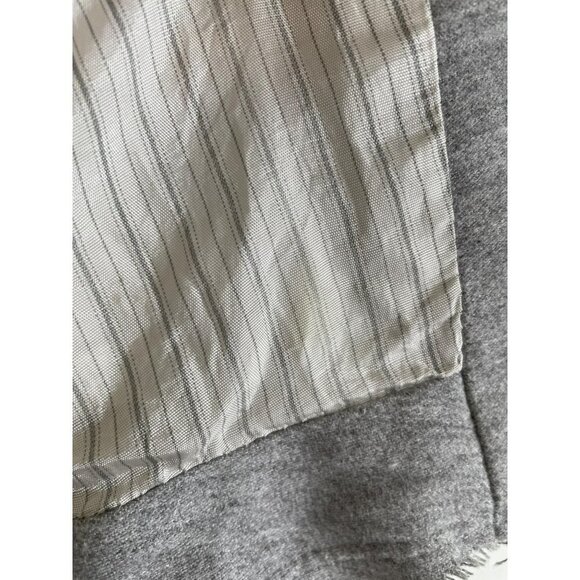 ZARA Basic Collection Jacket Women's Medium Moto Cotton Asymmetrical Zip Gray - Picture 5 of 9